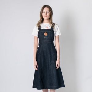 Alexachung Alexa Chung Garmentory floral embroidered denim dress US 4 6 Medium